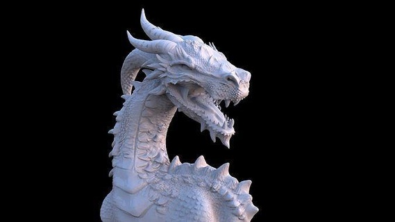 Drago fallimento fantasia arte mostro creatura medievale bestia rettile scultura statua draghi magico dinosauro sculture 3d print model - Mito3D