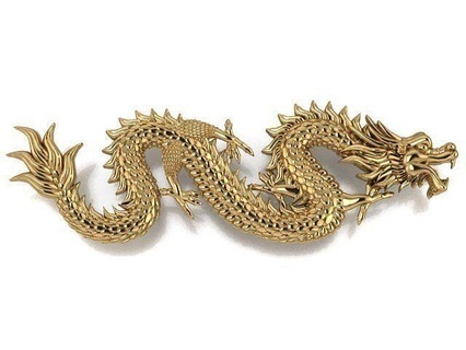 Dragão China longo dragão joalheria chinês prata arte esculturas errado vigarista algas Nhanrong ndhaurong jóias nannam diamante cabeça headdragon 3d print model - Mito3D