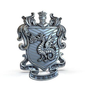 dragon coat arms shield art emblem model print silver donut crown knight icon stucco spending cnc coins badges 3d print model - Mito3D