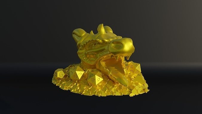Dragão dnd dados torre jogos caixa Função Toque tampo mesa épico 3d impressão personagem figura idéia arte rolo fantasia brinquedos 3D print model - Mito3D