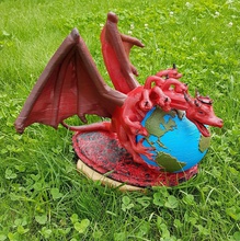 dragon earth art prophecy satan bible world power spirit horn kings sculptures 3d print model - Mito3D