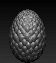 dragão ovo jogos of tronos guerra ovos arte esculturas 3d print model - Mito3D
