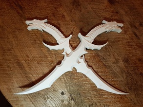 dragon fantasy dagger knight blade sword cosplay larp props 3dprinting games toys 3d print model - Mito3D