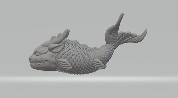 Ejderha balık dnd labradoritadam Zindanlar ejderhalar masaüstü mini yaratık minyatür tanıdık Arkadaş vahşi şekil koi sazan hayvan minyatürler figürinler Sanat heykeller 3d print model - Mito3D