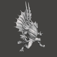 dragon gardien galio 3d modèle tueur chasseur ligue of légendes sauvage crevasse lol jeux jouets 3d print model - Mito3D