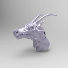 drago testa sculp 3d modello arte sculture 3d print model - Mito3D