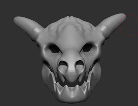 dragão cabeça crânio gótico impressão fantasia monstro fera dinossauro imprimível jogos brinquedos 3d print model - Mito3D