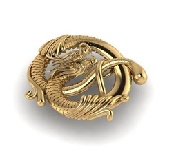dragão joalheria 77 anel logotipo argolas pingentes impressão projeto monumento arte ouro platina baixar prata caiters diamante jóia moderno gema 3d print model - Mito3D