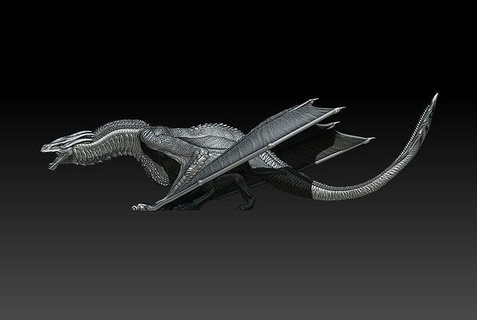 dragon model fantasy character art creature games anime miniatures toys monster human spaceship sculptures 3d print model - Mito3D