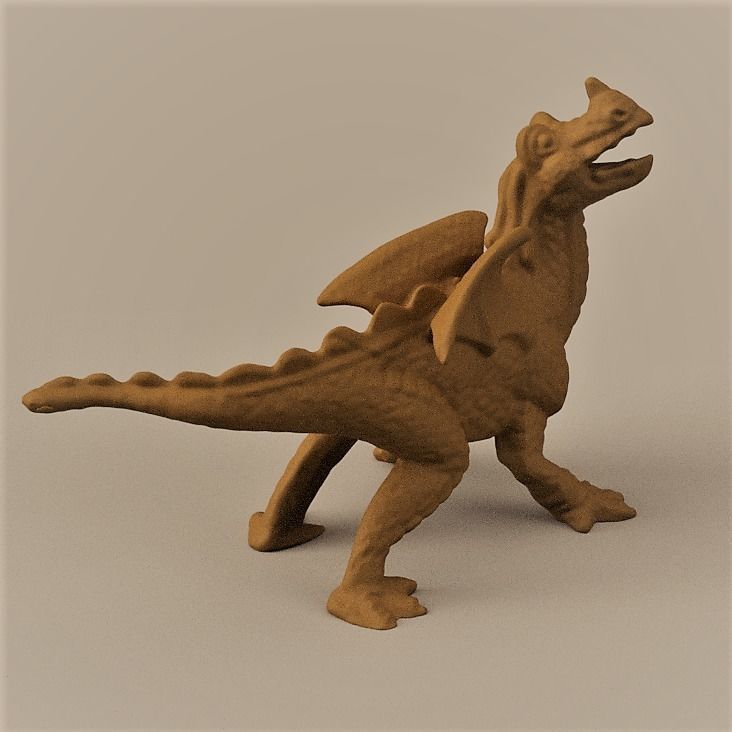 dragon monstre animal créature magique nature Jeux jouets 3D print model - Mito3D