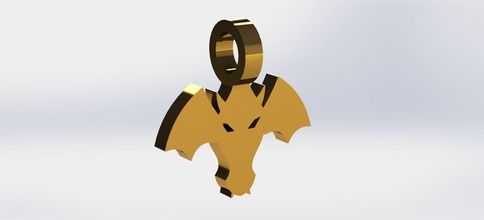 pingente dragão jóias pingentes 3dprinting a moda os acessórios 3d print model - Mito3D