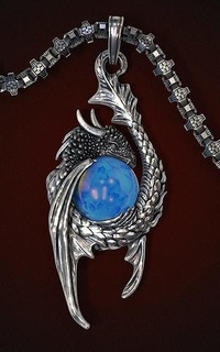 dragon pendant jewerly pendant silver dragon white jewelry pendants  3d print model - Mito3D