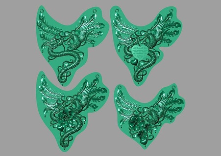 dragon phoenix pendants necklaces toys links robots gadgets tools components art flowers animals spirituality birds decoration miniatures clouds machines jewelry fashion architecture brooches 3d print model - Mito3D