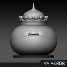 dragon quest king slime 3d print 3dprint printable 3dprinting dragonquest figure figurines figurine toy monster games toys 3d print model - Mito3D