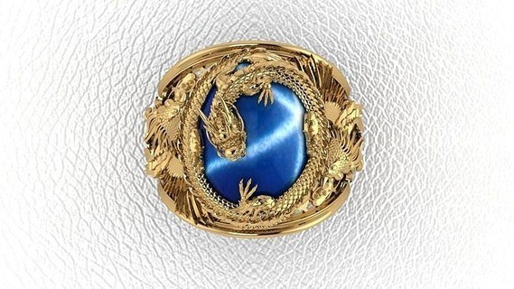 dragon rings phoenix oval ring 3d print model gold jewelry silver wedding diamond men fashion accessories man new design zodiac chinese art beast 3d print model - Mito3D
