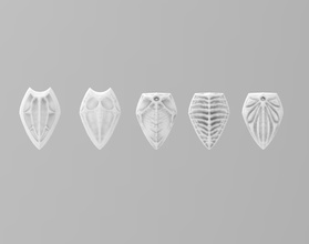 dragon scale pendants pendant creature magical jewelry 3d print model - Mito3D