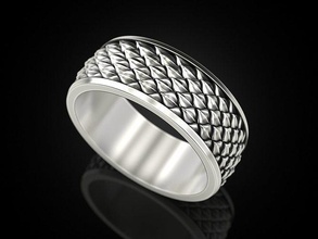 drago pelle squillare modelli gioielleria stampa 3dprinted stampabile anelli design gioiello oro prototipazione argento motociclista nozze 3d print model - Mito3D