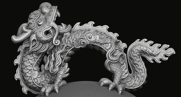 dragon statue animal jewelry art printable gold silver nature sculpture animals pendant tiger forest crocodile 24k fashion belts snake sculptures 3d print model - Mito3D