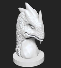 dragon statue 6 toy thrones game medieval fantasy sculpture figurine creature art sculptures 3d print model - Mito3D