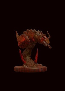 Dragão vibrador Projeto 3d arte fantasia animal monstro Renderização decorativo mitologia serpente escultura realista zumbi demônio 3d print model - Mito3D