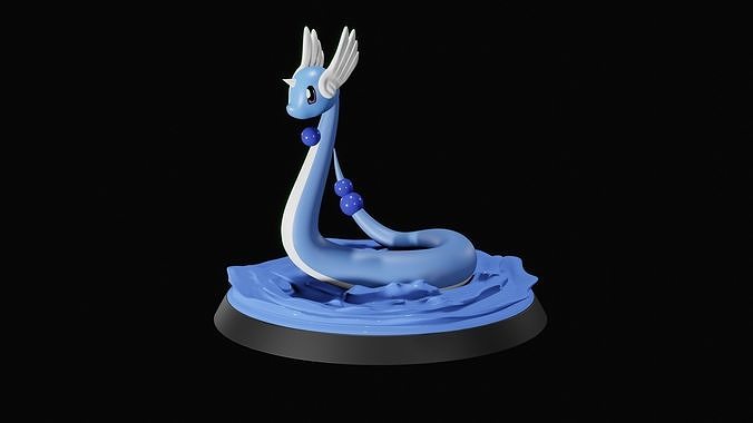 Dragonair pokemon anime şekil vermek karakter karikatür Sanat oyun animasyon pokeball heykeller oyunlar oyuncak yazdırılabilir kül Charmander sincap Bulbasaur gengar kafese koymak küp 3D print model - Mito3D