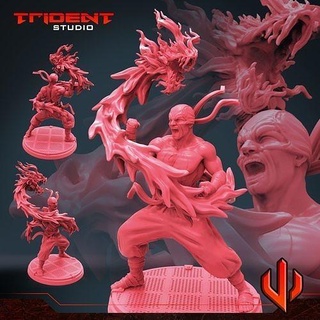 poing dragon art sculpture jouets miniatures héros sculptures 3d print model - Mito3D