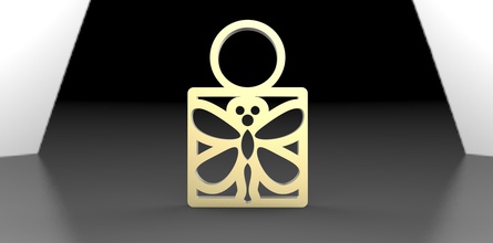 libellule pendentif pendentifs accessoire accessoires mode animal animaux nature bijoux 3d print model - Mito3D