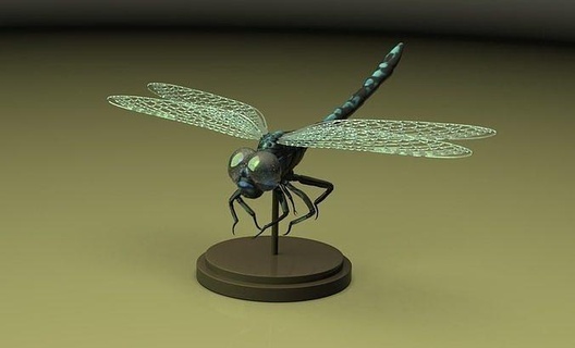 dragonfly insect flower animals nature animal anim fly butterfly invertebrate bug creature wildlife sea character forest tree wasp bee fish ocean science biology 3d print model - Mito3D