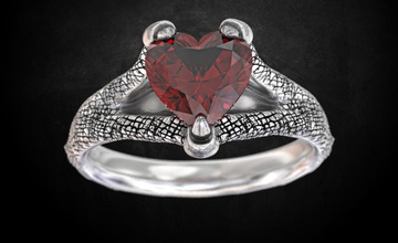 les dragons de griffe anneau 130 bijoux 3dprinted la conception mode or joyau d'impression printabl imprimable l'impression le prototypage l'anneau anneaux d'argent bague en diamant 3d print model - Mito3D