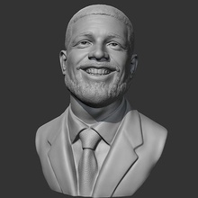 drake 3d print model bust of michael jordan people human head portrait figure man face statue sculpture actor body celebrity art sculptures 3d print model - Mito3D