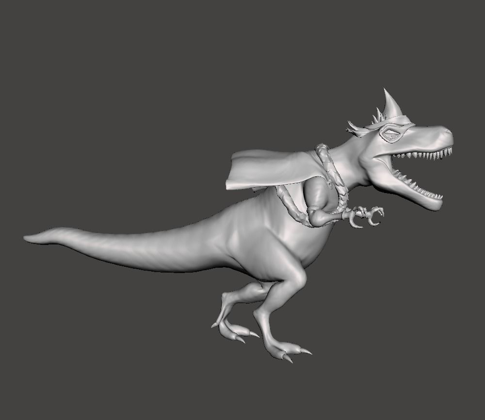 drake dinosaur transformation 3d model xdrake piece onepiece op games toys 3D print model - Mito3D