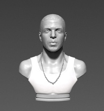 drake sculpture ready print art bust portrait statue figurine 3dprint american rapper sculptures 3d print model - Mito3D