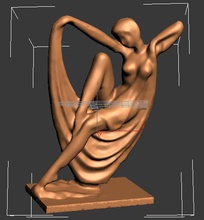 drapeado señora art escultura modelo las esculturas 3d print model - Mito3D