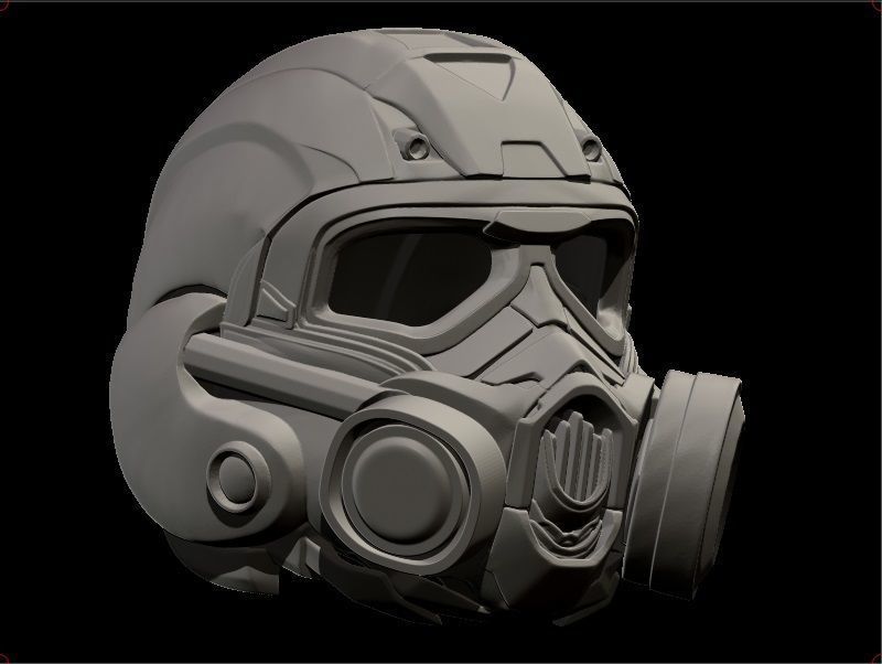 dreadnaught helmet cosplay airsoft sw star wars knight 3dshophelmet mask filter fear games toys game accessories 3D print model - Mito3D