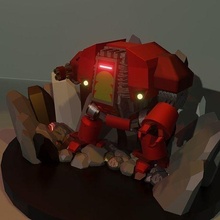 dreadnought poli robot warhammer rpg martello attrezzo cpace futuro giochi giocattoli gioco accessori 3d print model - Mito3D