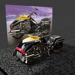 dredd bicicleta futuro filme sci fi quadrinho juiz scifi Admirador arte esculturas 3d print model - Mito3D