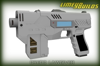 dredd lawgiver judgedredd prop replica movie thelaw collectible hobby diy 3d print model - Mito3D