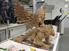dregon nid forêt dragon 3d imprimante modèle 3dprintet monstre jeux jouets 3d print model - Mito3D
