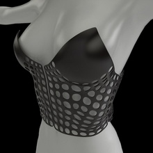 vestido de crs la moda niña khaled alkayed desafío otros 3d print model - Mito3D