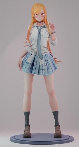 my vestito up tesoro marin kitagawa dividere versione anime ragazza bikini stl giochi giocattoli 3D print model - Mito3D