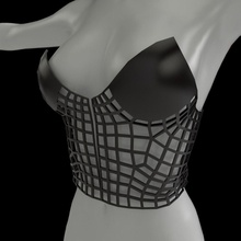 dress gls girl khaled alkayed fashion challenge 3d print model - Mito3D