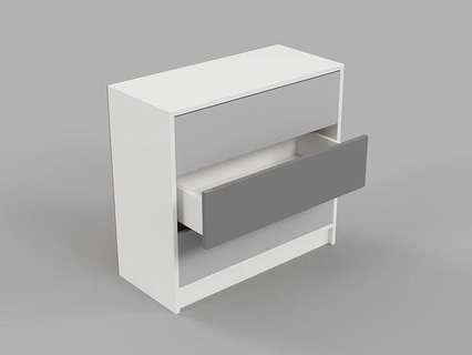 vestidor cajón unidad mueble gabinete almacenamiento madera interior cajones cofre mesa dormitorio moderno habitación estante casa 3d print model - Mito3D