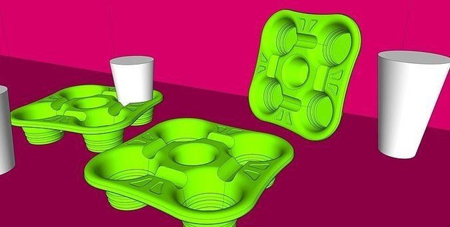 bevanda vettore cibo plastica desktop contenitore mobilia cofe miscellanea Casa cucina cenare 3d print model - Mito3D