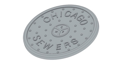 İçmek bardak altlığı chicago örtmek kılıf 3d Yazdır model kanalizasyon Drinkcoaster nyc bira bardağı bardakları Bira içecekler aksesuarlar kapağı Bier ev mutfak yemek pub Amerika Birleşik Devletleri Chicago tasarım 3d print model - Mito3D