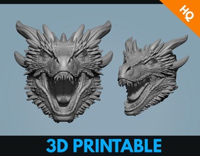 drogon ejderha oyun of tahtlar hayran sanat ilham film dracarlar daenerys targaryen kral fantezi sürüngen dinozor diş boynuz ateş hediye heykeller 3d print model - Mito3D