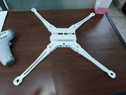 drone frame 3d print aviation quadcopter printable foldable fold lightweight copter remote cfrp rotor bldc project hobby diy robotics 3d print model - Mito3D