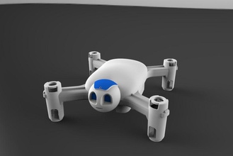 3d imprimable drone jouet plastique enfant quadcopter robot amusement hélicoptère garde éducation projet conception 3dprinting 3dmodel jeux jouets 3d print model - Mito3D