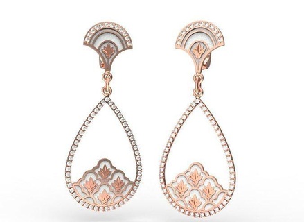 drop earrings orthodox cross jewelry silver pendant 3d print design cnc mill decoration jesu printable gold diamond enamel jewel 3d print model - Mito3D