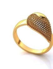 drop ring jewelry gold silver 3d model file prointer prototype gem diamond cross pendant earrings challenge rings 3d print model - Mito3D