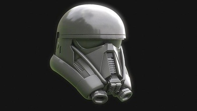 dt helmet wearable 3d print file death trooper star wars cosplay fashion 3d print model - Mito3D